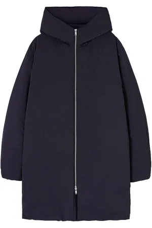Jil Sander Mid-length hooded down jacket