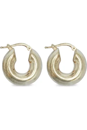 Jil Sander Logo-engraved hoop earrings