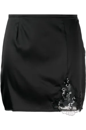 FLEUR DU MAL Violet sequinned skirt