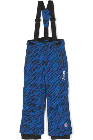 Fusalp Kids Camouflage-print logo-patch ski trousers