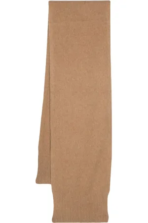 PAURA Ribbed-edge virgin wool scarf