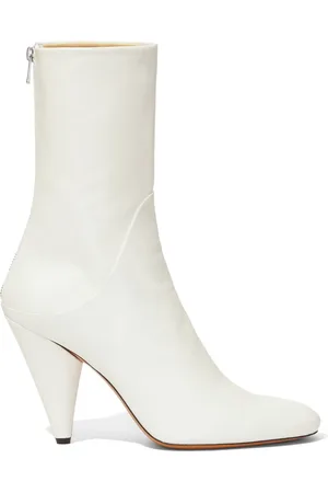 Proenza Schouler Cone 85mm leather ankle boots