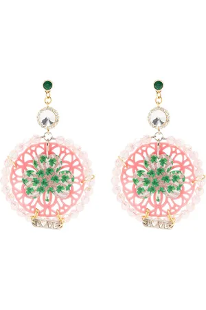 AMIR SLAMA Clover pendant earrings