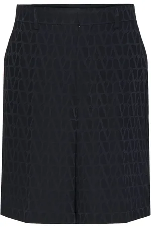 VALENTINO GARAVANI Toile Iconographe silk bermuda shorts