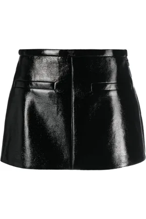 Courrèges High-shine mini skirt