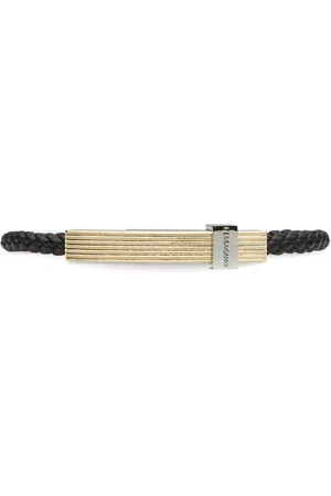 Salvatore Ferragamo Logo-engraved braided bracelet
