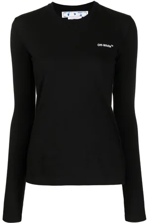 OFF-WHITE Diag-stripe long-sleeved T-shirt