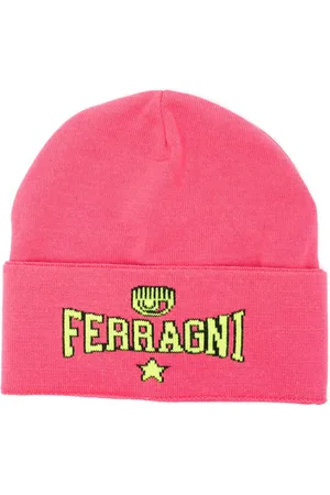 Chiara Ferragni Intarsia-knit logo beanie