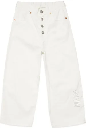Maison Margiela Elasticated-waistband wide-leg jeans