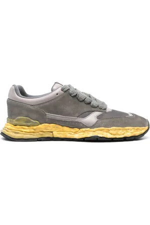 Maison Mihara Yasuhiro George panelled suede sneakers