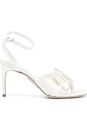RENE CAOVILLA 80mm bow-detail leather sandals