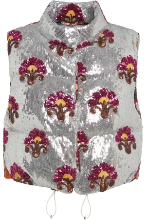 La DoubleJ Bonbon sequin-embellished gilet