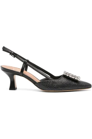 ROBERTO FESTA Stefi 60mm crystal-embellished slingback pumps