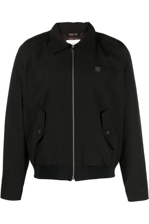 Maison Kitsuné Fox-appliqu?? cotton bomber jacket