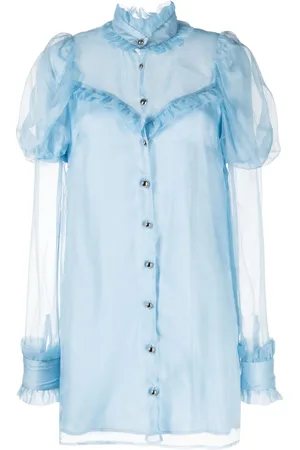 Macgraw Lighthouse ruffled silk dress