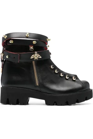 HARDOT 45mm stud-embellished leather boots