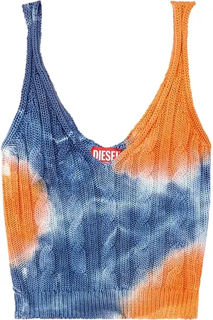 Diesel M-Mila cable-knit crop top