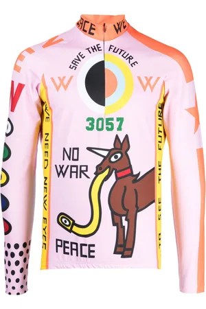 WALTER VAN BEIRENDONCK 57 slogan-print top