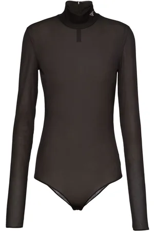 Prada Gazar triangle-logo bodysuit