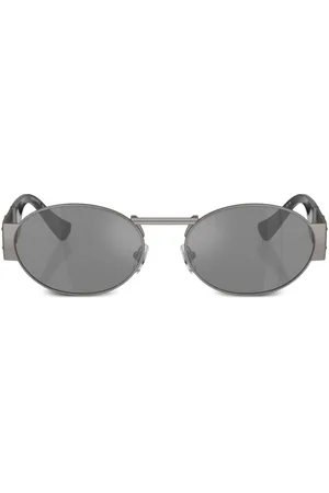 VERSACE Medusa-motif oval-frame sunglasses