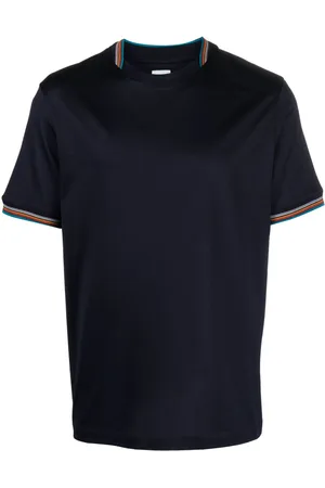 Paul Smith Striped-trim cotton T-shirt