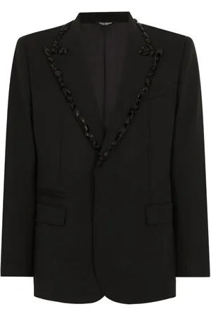 Dolce & Gabbana Rhinestone-embellished single-breasted blazer