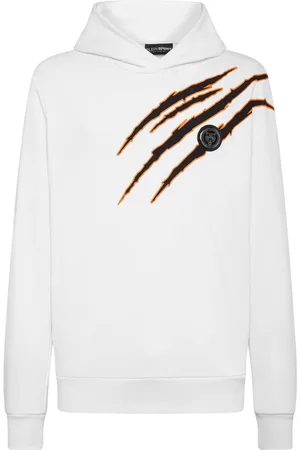 Philipp Plein Logo-print cotton blend hoodie
