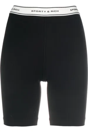 Sporty & Rich Logo-waistband shorts