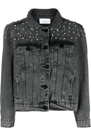 Ana Radu Crystal-embellished denim jacket