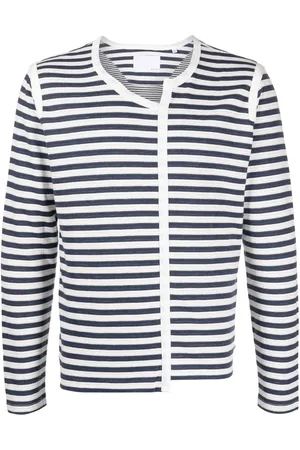 PRIVATE STOCK Asymmetric striped T-shirt