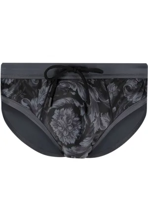VERSACE Barocco-print swim trunks