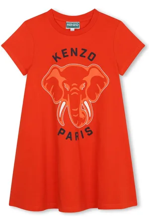 Kenzo Logo-print organic cotton dress