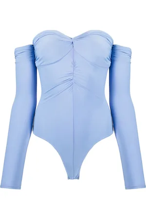 FLEUR DU MAL Ruched bodysuit