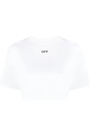 OFF-WHITE Off-Stamp cropped T-shirt