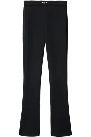 OFF-WHITE Split-hem flared leggings