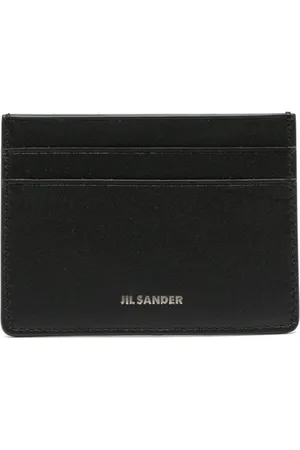 Jil Sander Logo-stamp leather cardholder