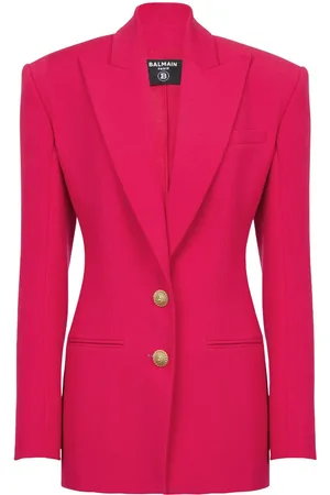 Balmain 2-Button single-breasted wool blazer