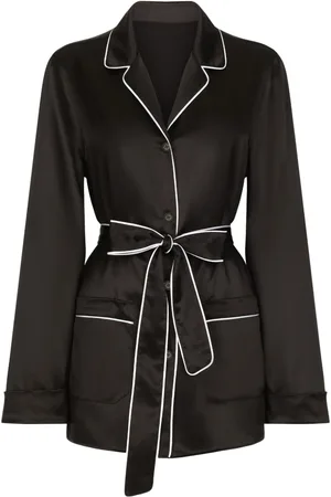 Dolce & Gabbana Piped-trim silk shirt