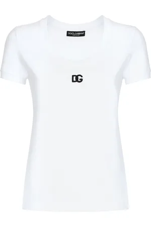 Dolce & Gabbana Logo-embroidered cotton-blend T-shirt