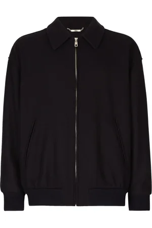Dolce & Gabbana Logo-plaque zip-up bomber jacket