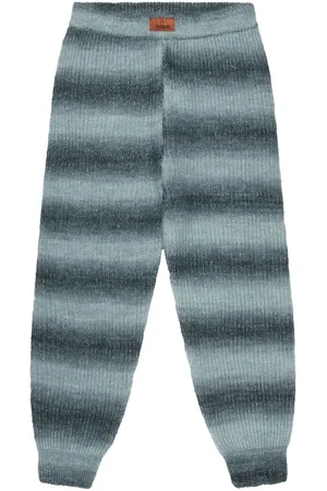 Missoni Ombr??-effect striped knitted trousers