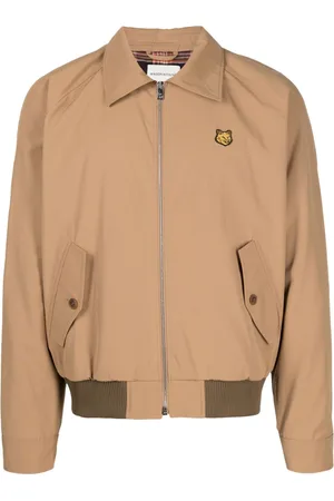 Maison Kitsuné Bold Fox Head-appliqu?? gabardine jacket