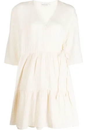 Rhode Magdalena pliss?? wraparound minidress