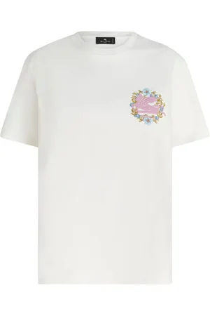 Etro Pegaso-embroidered cotton T-shirt