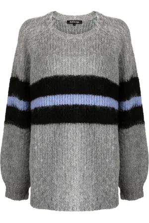 tout a coup Brushed-effect striped jumper