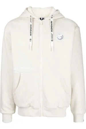 A Bathing Ape Logo-appliqu?? hooded jacket