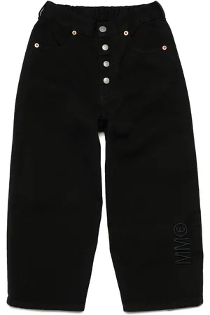 Maison Margiela Logo-embroidered button-fly jeans