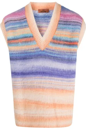 Missoni V-neck striped vest
