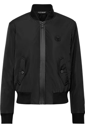 Philipp Plein Logo-patch zip-up bomber jacket