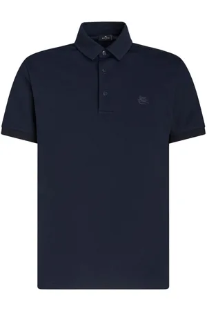 Etro Pegaso-embroidered cotton polo shirt